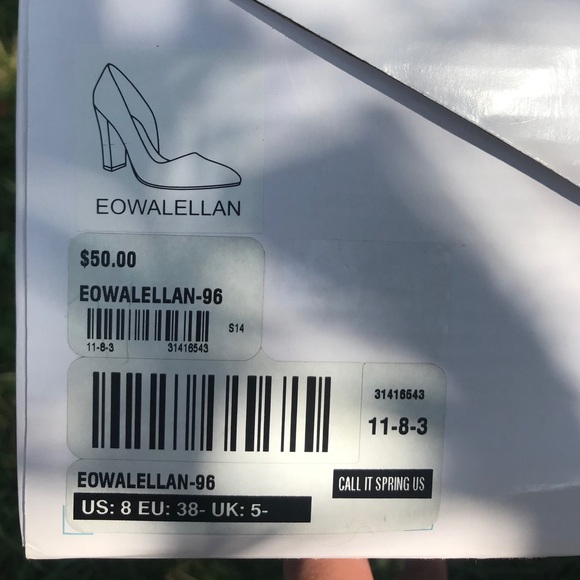 Call It Spring Black Chunky Pumps (8) - Picture 4 of 5